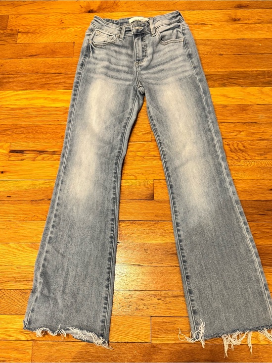 Risen Los Angeles Denim - Risen Mid-Rise Bootcut Stretch Jeans Size 0/24 Light Wash